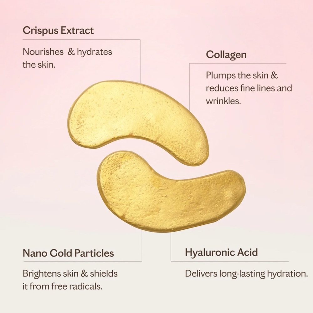 Hydra-Bright Golden Eye Masks 5 Pairs by MZ Skin (A1) - Picture 5 of 7